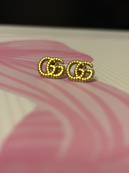 Brass Flora Studs