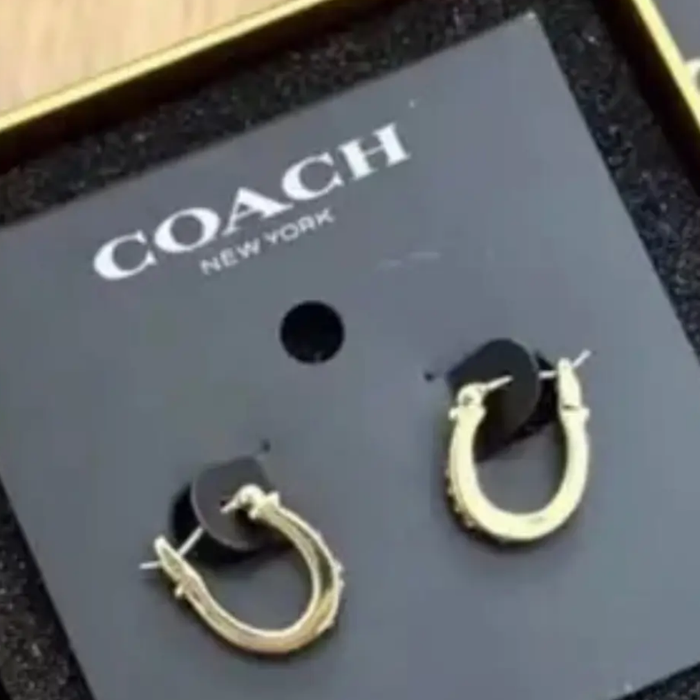 Mini C Gold earrings