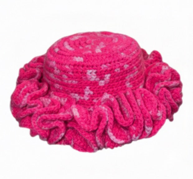 Crochet Ruffle Hat