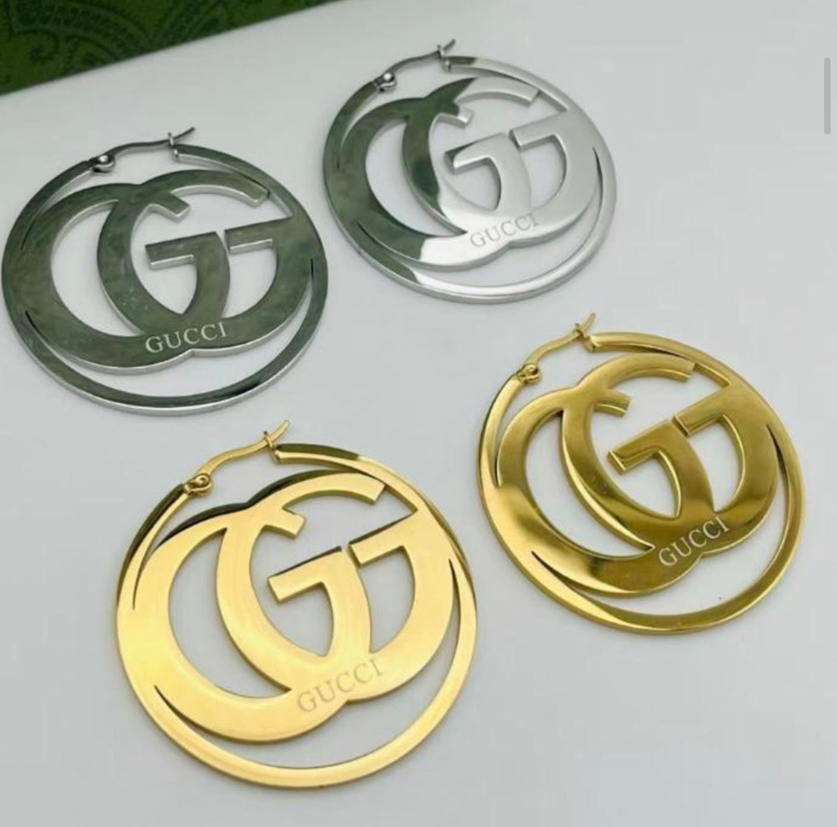 Golden G’s HOOP EARRINGS