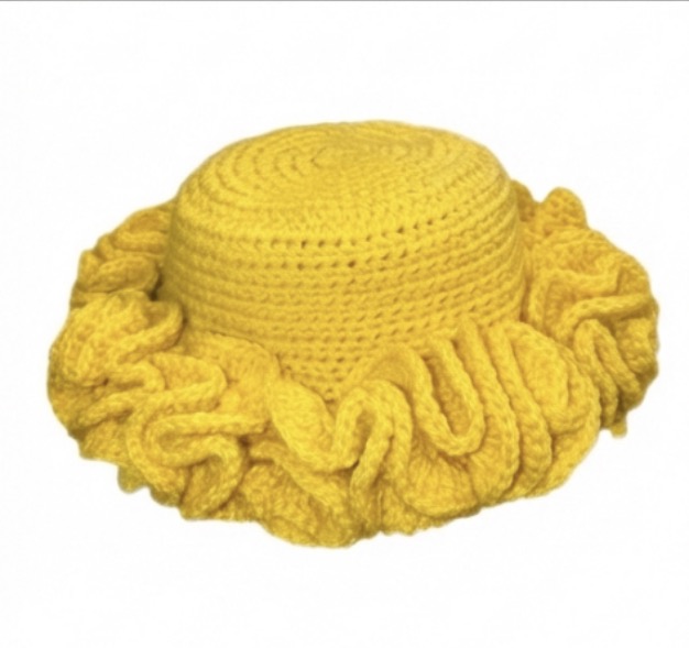 Crochet Ruffle Hat