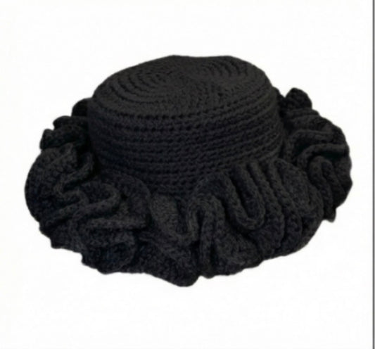 Crochet Ruffle Hat