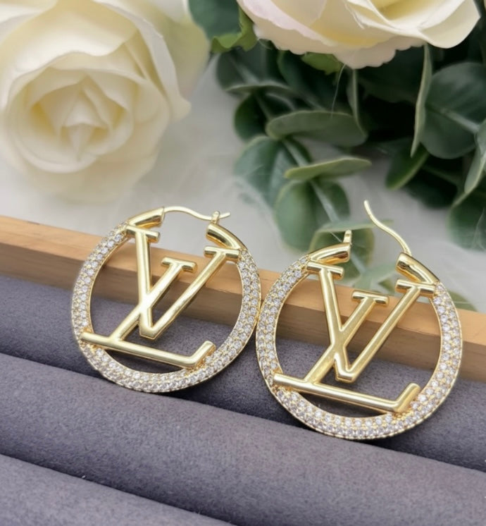 Vintage Bling HOOPS