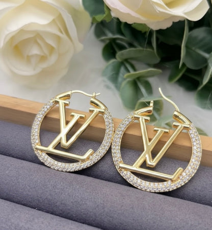 Vintage Bling HOOPS