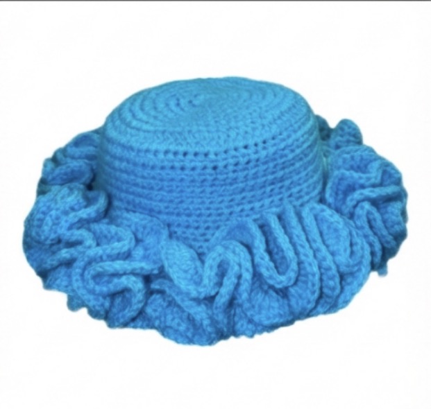 Crochet Ruffle Hat