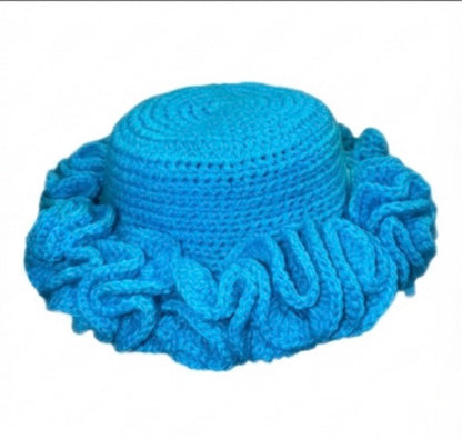 Crochet Ruffle Hat