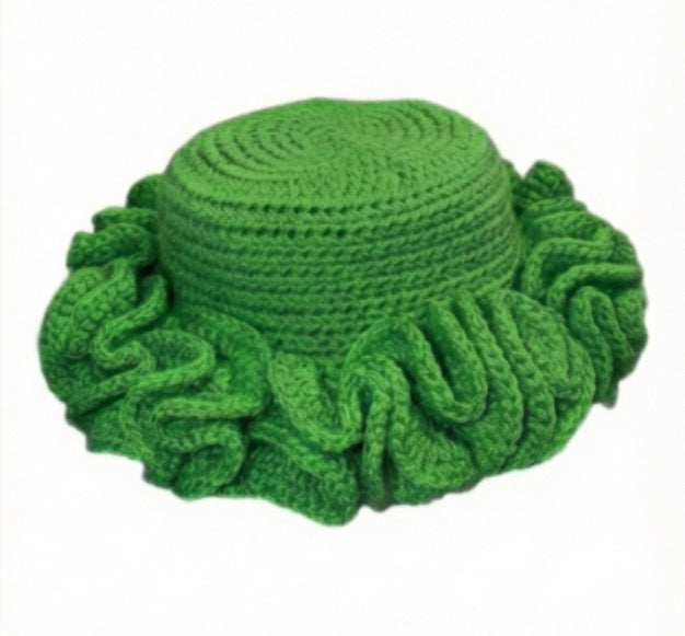 Crochet Ruffle Hat