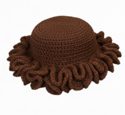 Crochet Ruffle Hat
