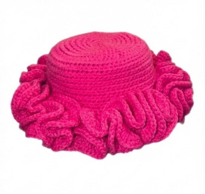 Crochet Ruffle Hat