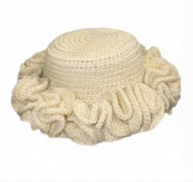 Crochet Ruffle Hat