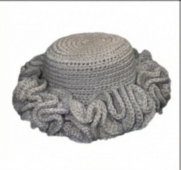 Crochet Ruffle Hat