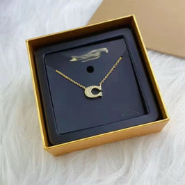 Gold C Necklace