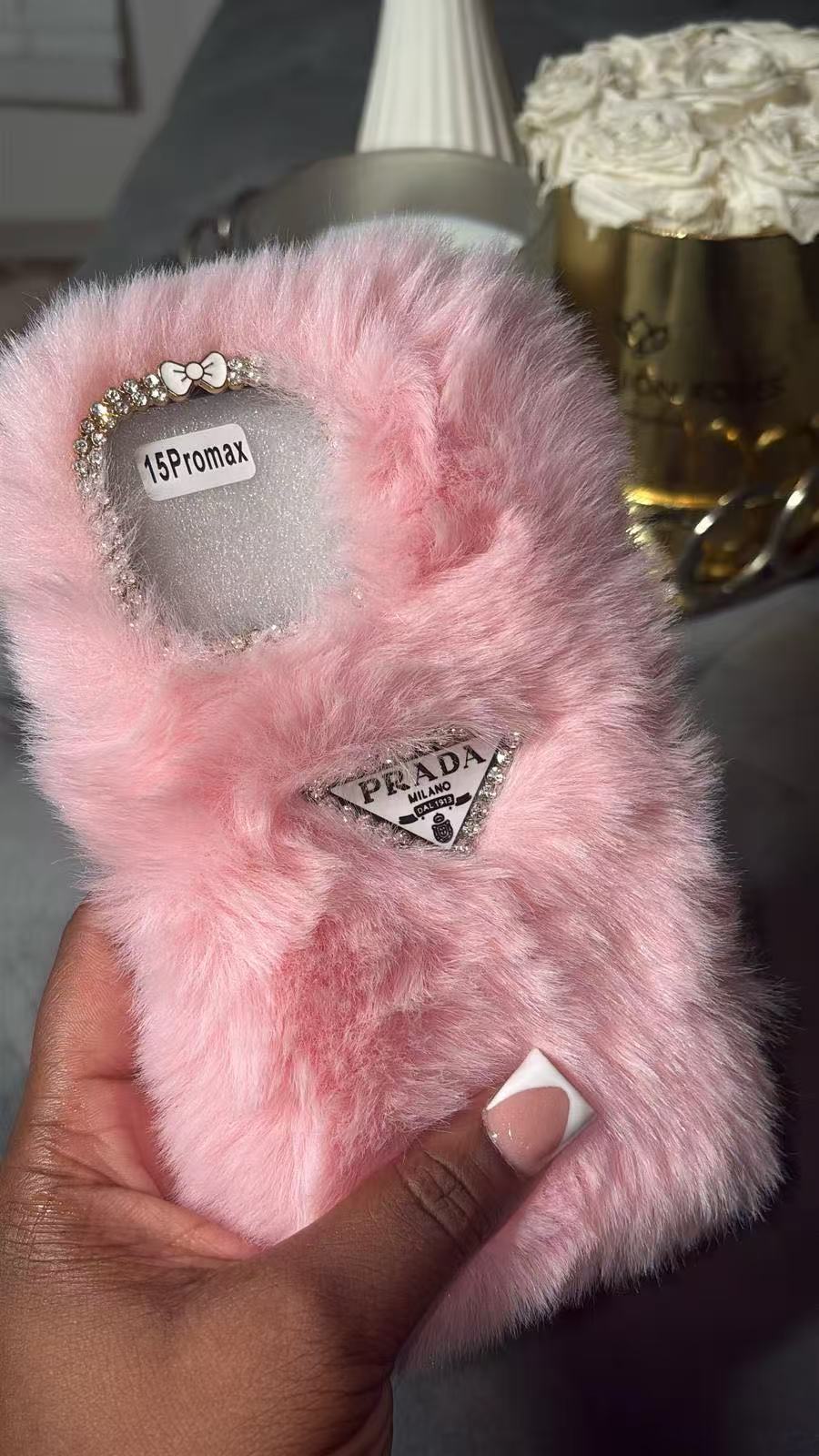 Pinky Fluff Case