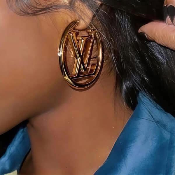 Metal Louise Hoops