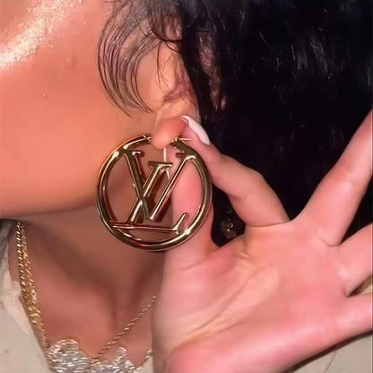 Metal Louise Hoops