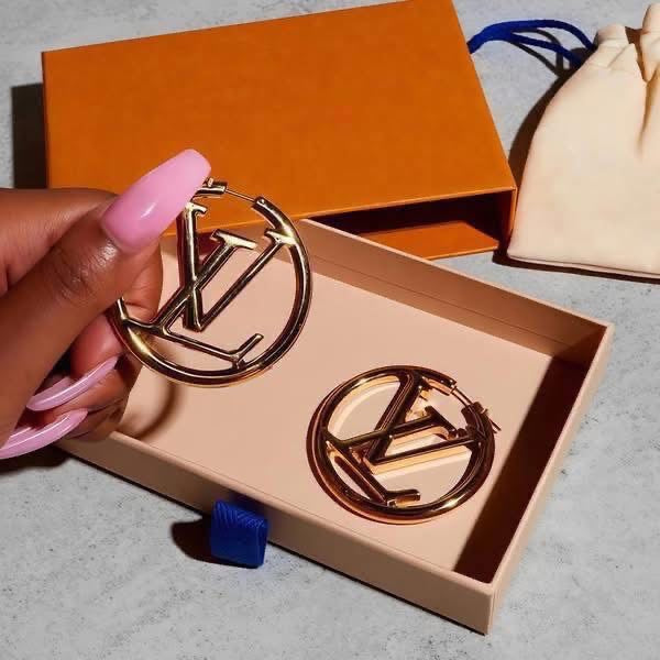 Metal Louise Hoops