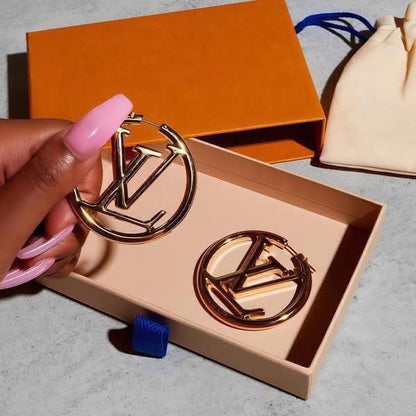 Metal Louise Hoops