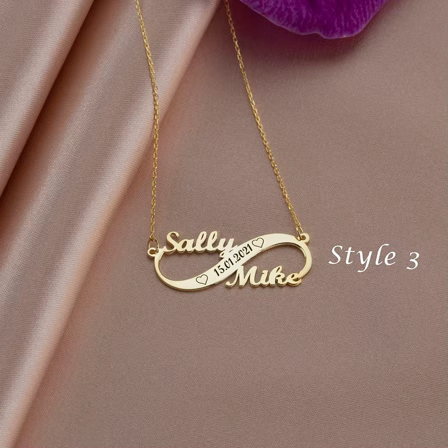 Customized Infinity Name Necklace