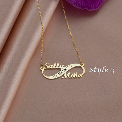 Customized Infinity Name Necklace