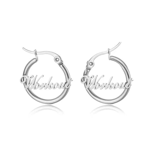 Customize 2cm Name Earrings