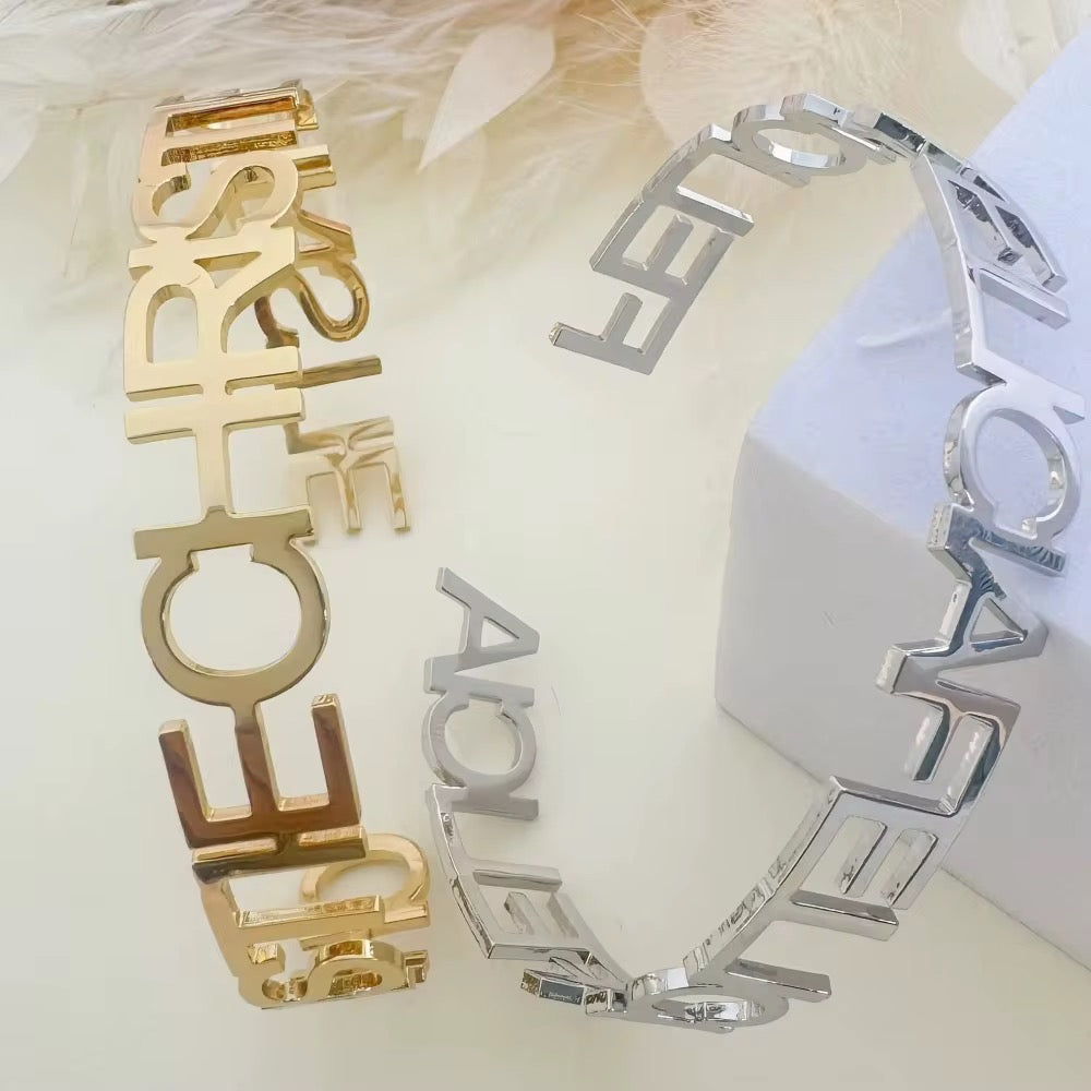 Customized CHUNKY Name Bangle
